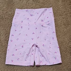 Pink Floral Women's Bike Shorts